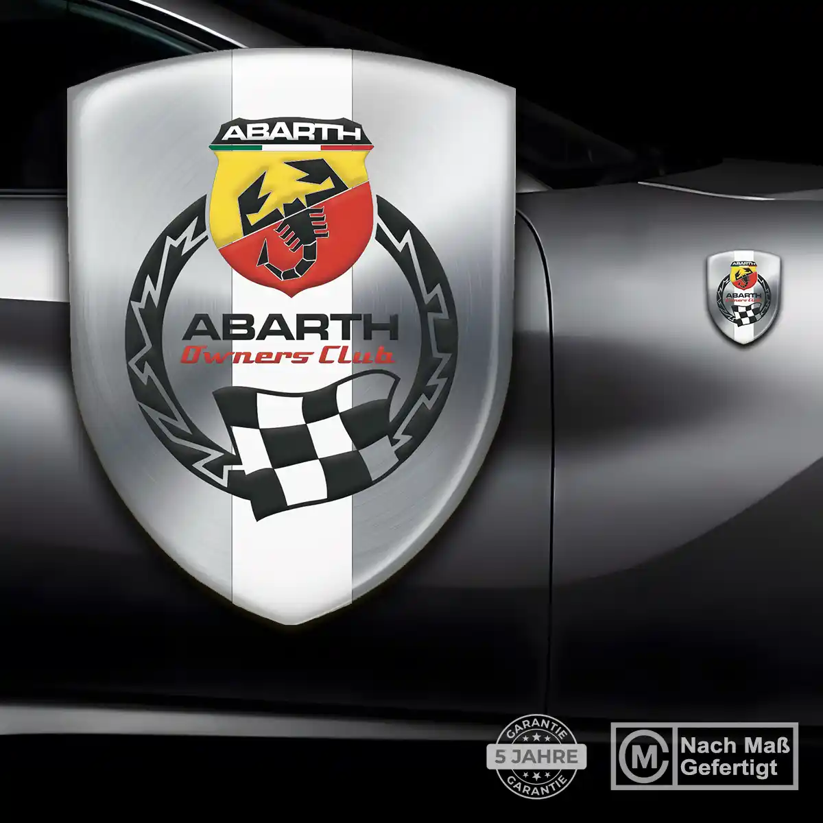 Abarth Aufkleber Wappen Emblem Elegantes Design