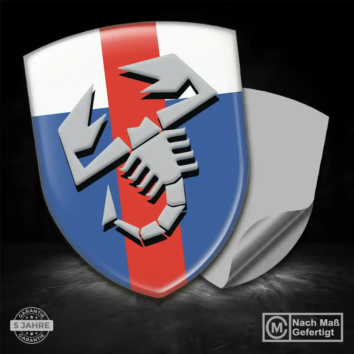 Abarth Aufkleber Wappen Emblem Erstklassige Qualität