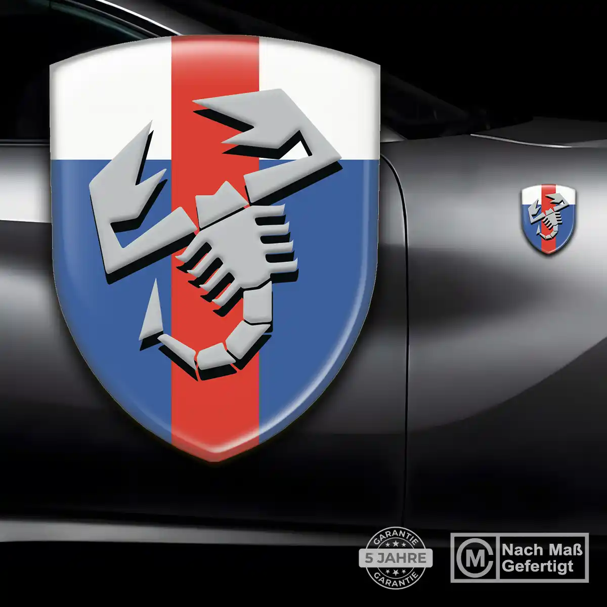 Abarth Aufkleber Wappen Emblem Erstklassige Qualität