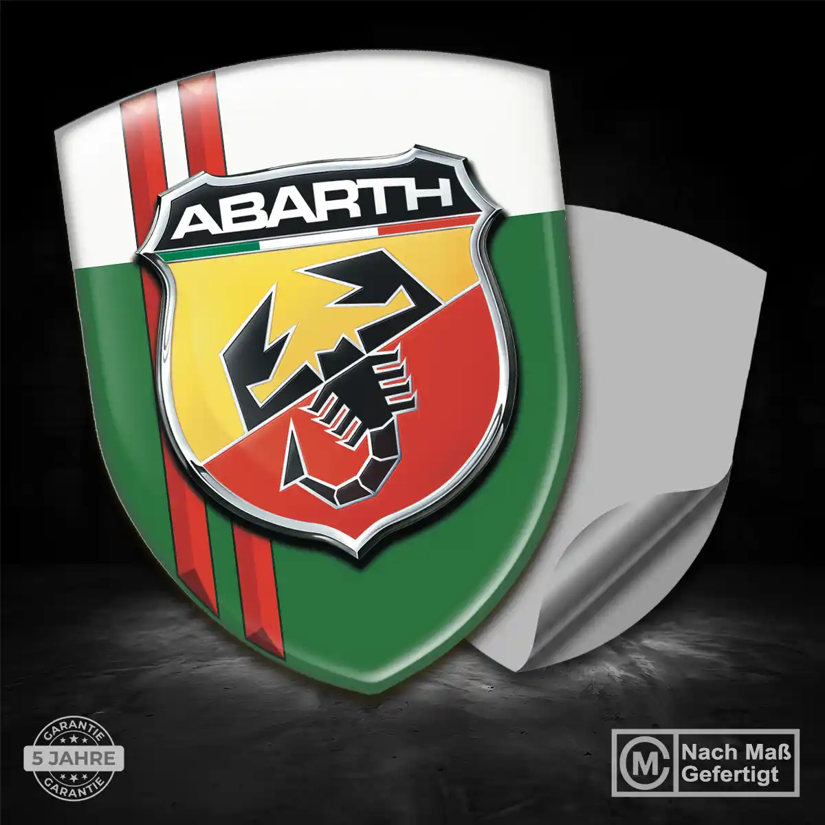 Abarth Aufkleber Wappen Emblem Höchste Qualität