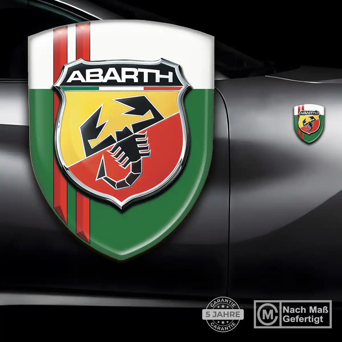 Abarth Aufkleber Wappen Emblem Höchste Qualität