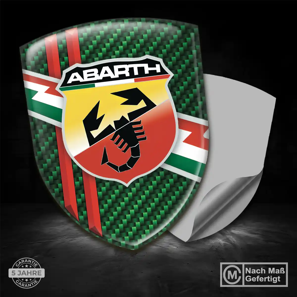 Abarth Aufkleber Wappen Emblem Premium-Edition