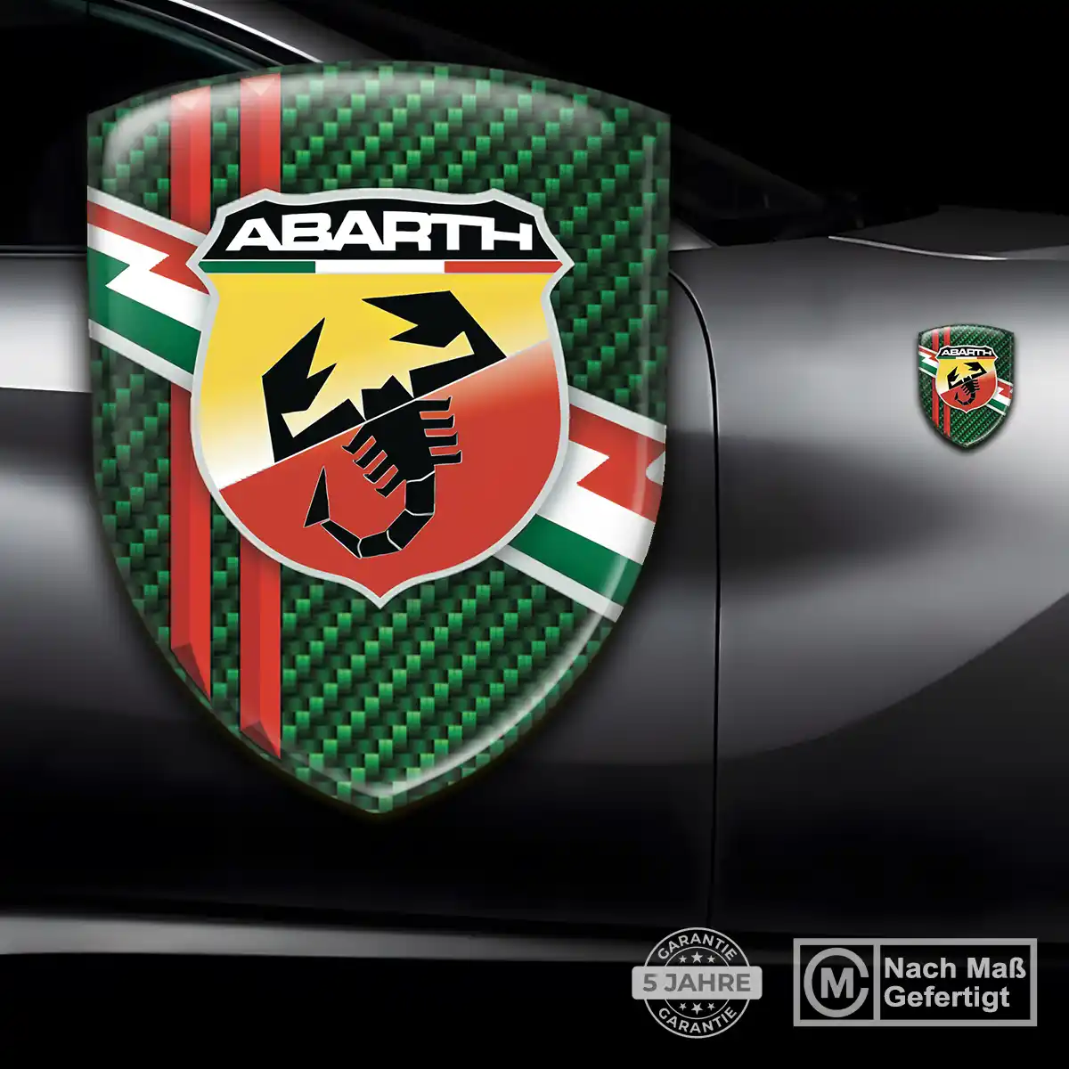 Abarth Aufkleber Wappen Emblem Premium-Edition