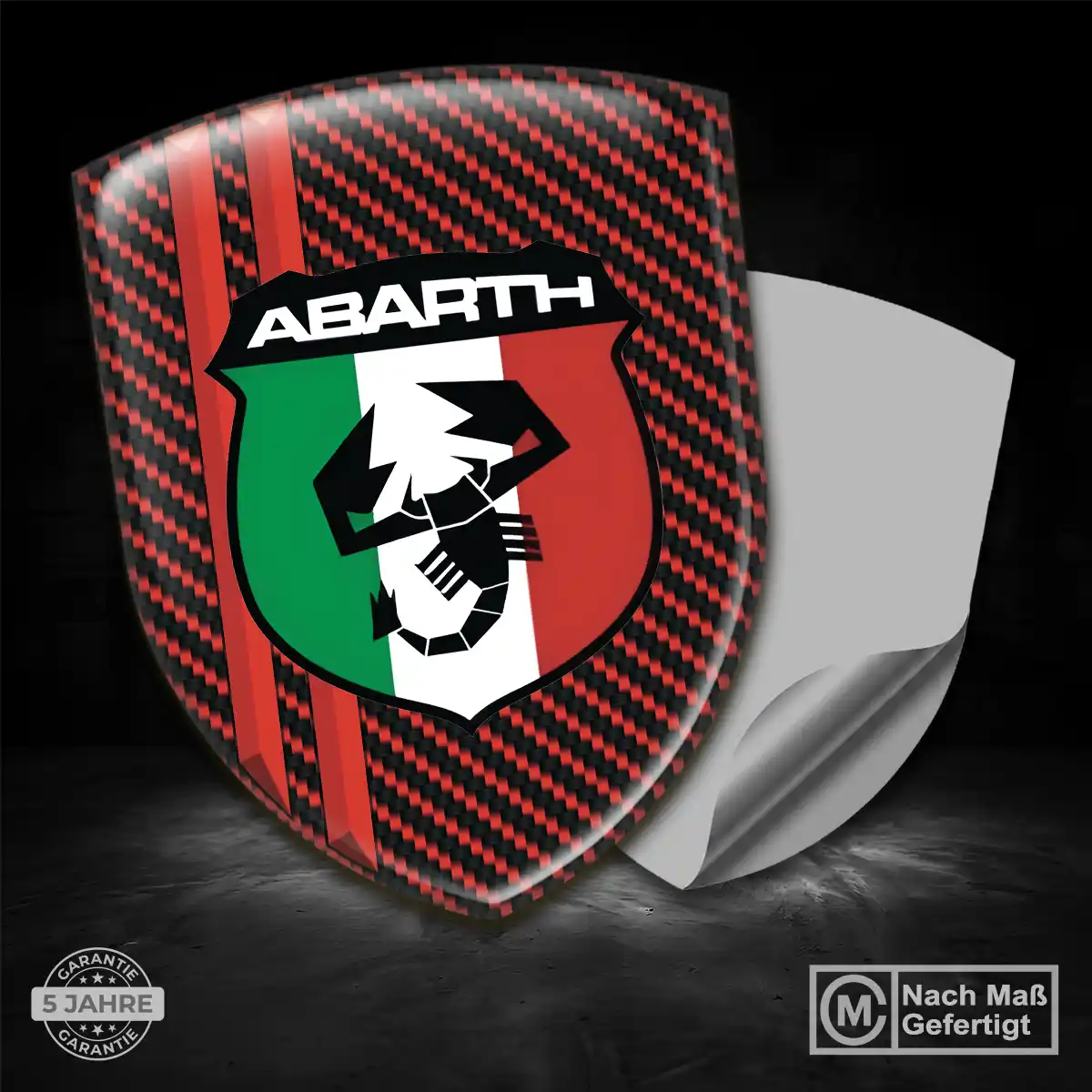 Abarth Aufkleber Wappen Emblem Premiumqualität