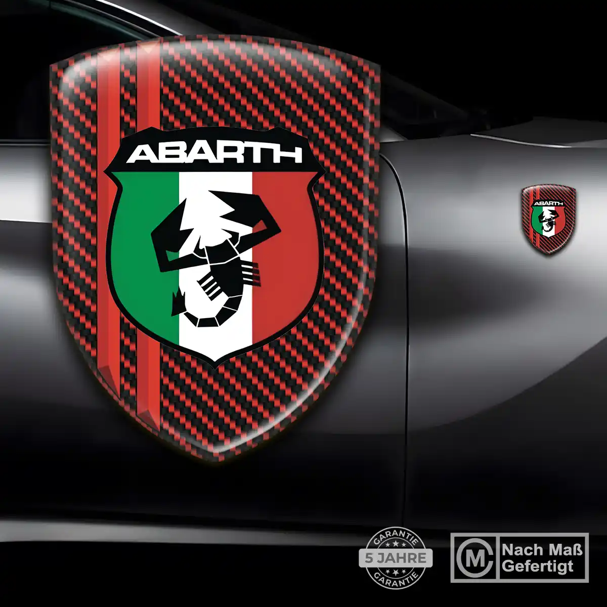 Abarth Aufkleber Wappen Emblem Premiumqualität