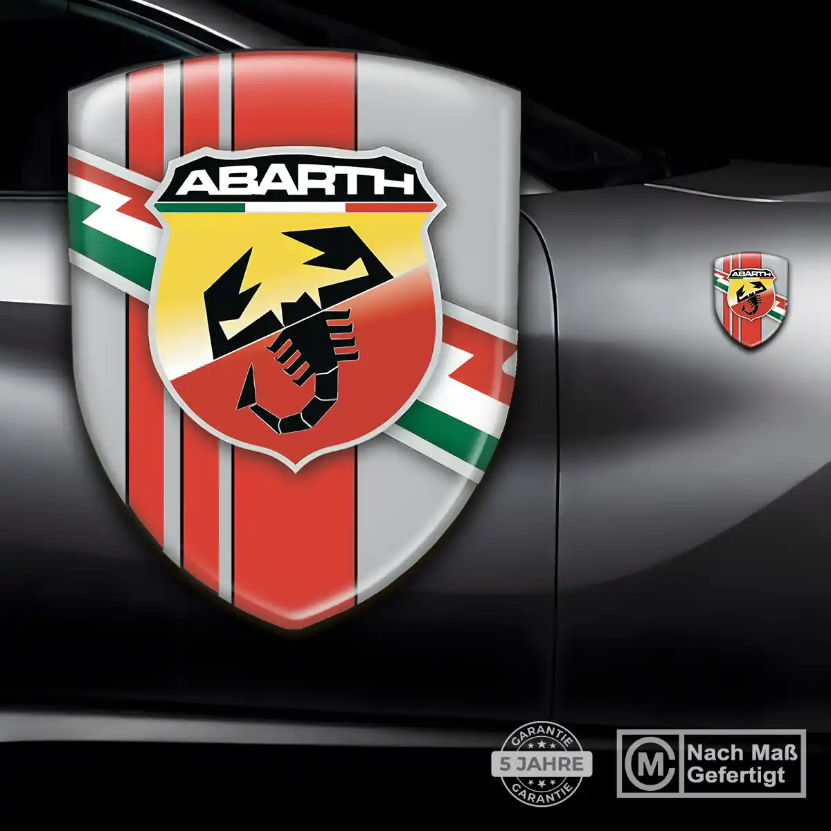 Abarth Aufkleber Wappen Emblem Stilvolles Design