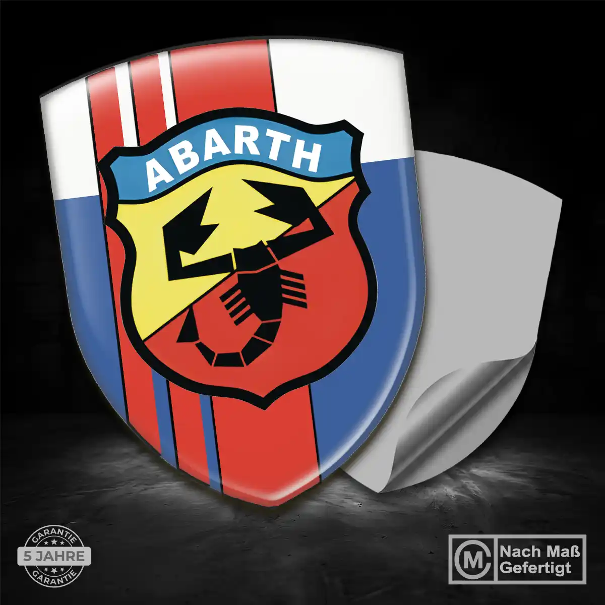 Abarth Aufkleber Wappen Erstklassige Qualität
