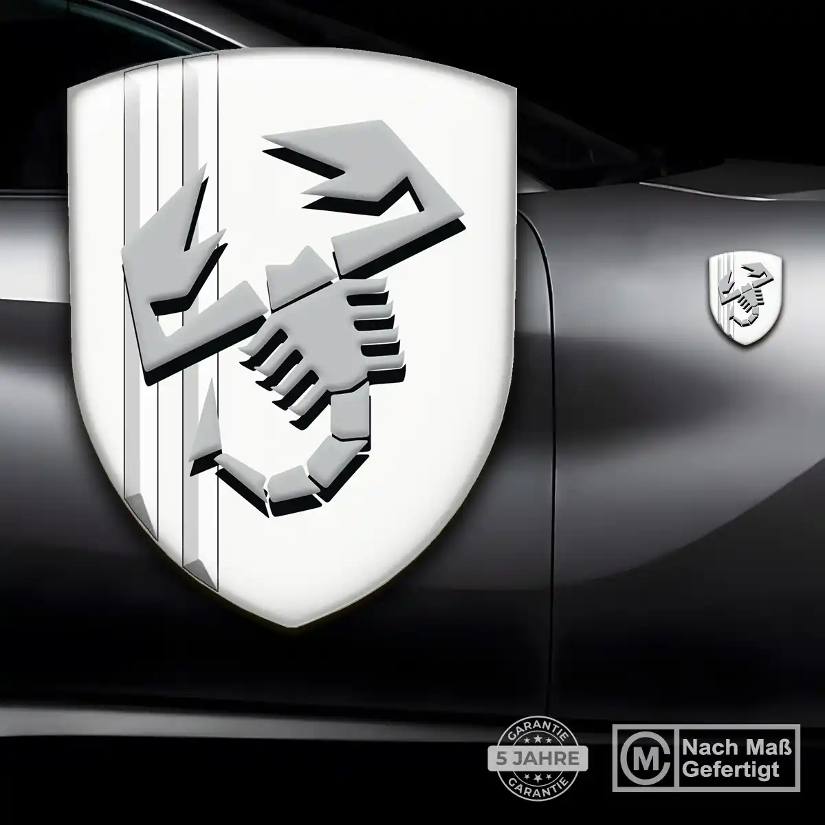 Abarth Aufkleber Wappen Hochwertiges Harz