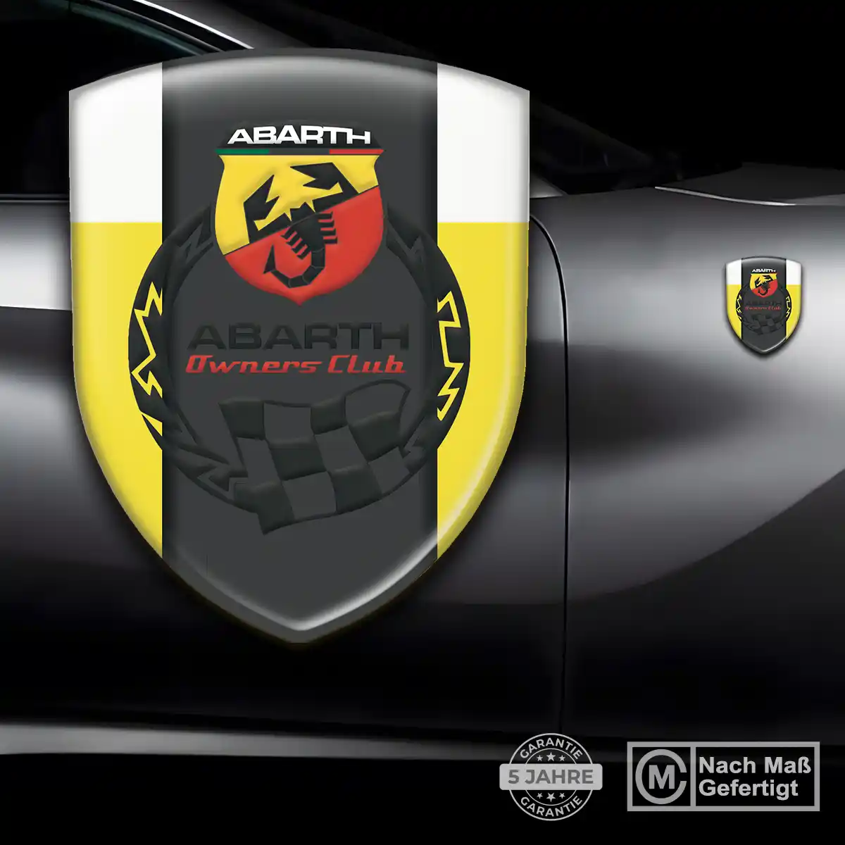 Abarth Aufkleber Wappen Spitzenqualität