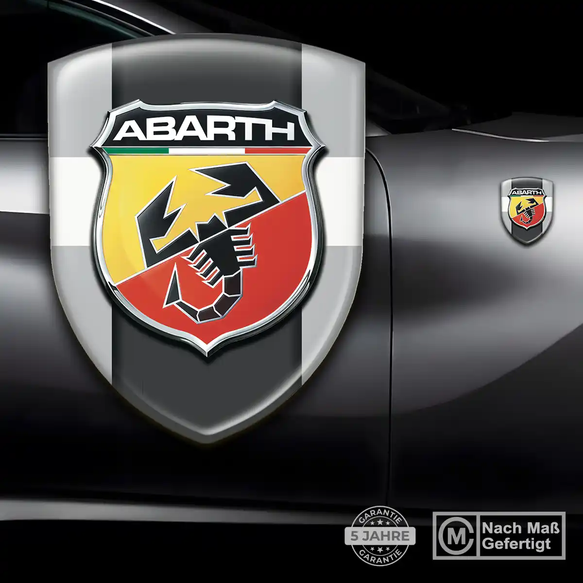 Abarth Aufkleber Wappen Stilvolles Design