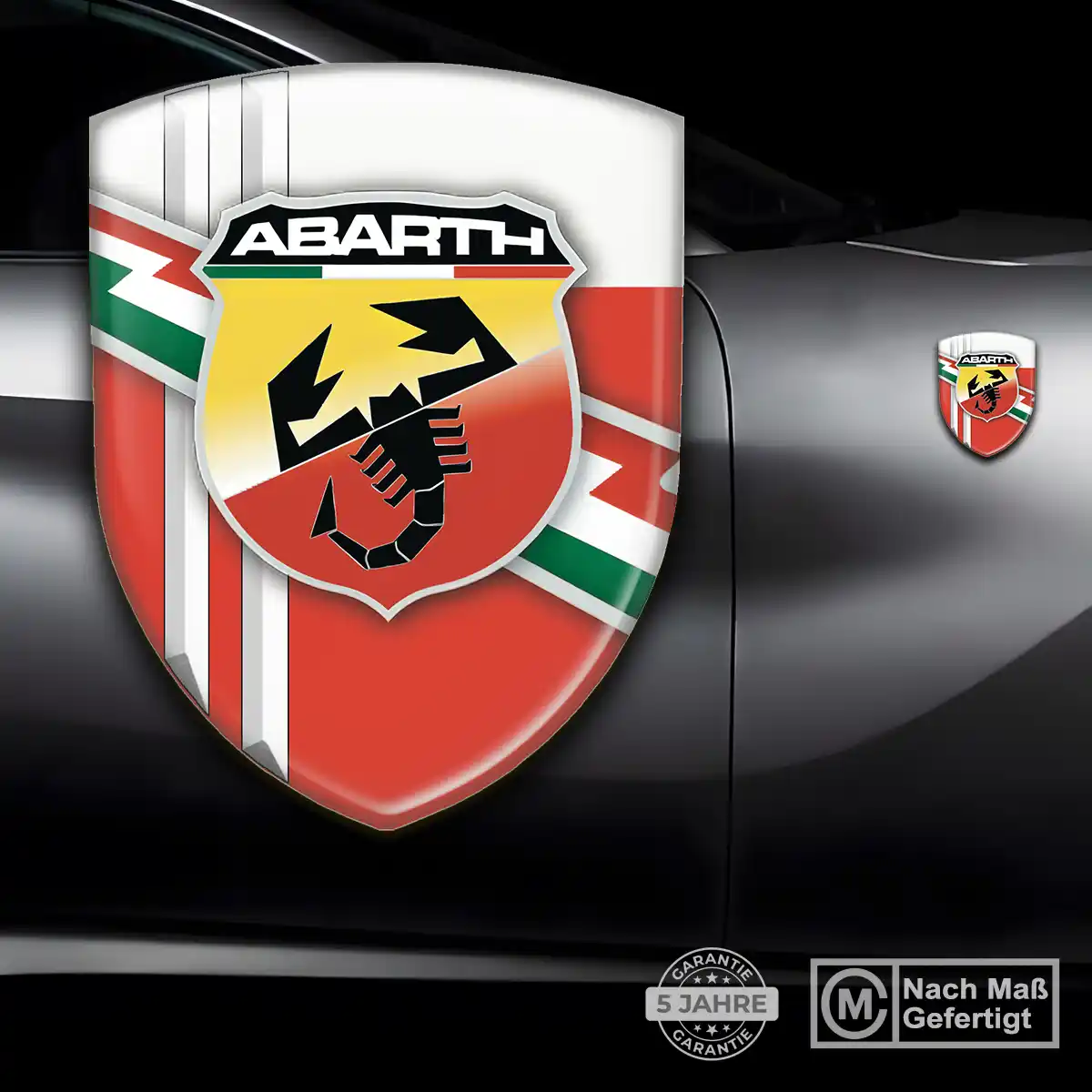 Abarth Aufkleber Wappen Tuningfahrzeug