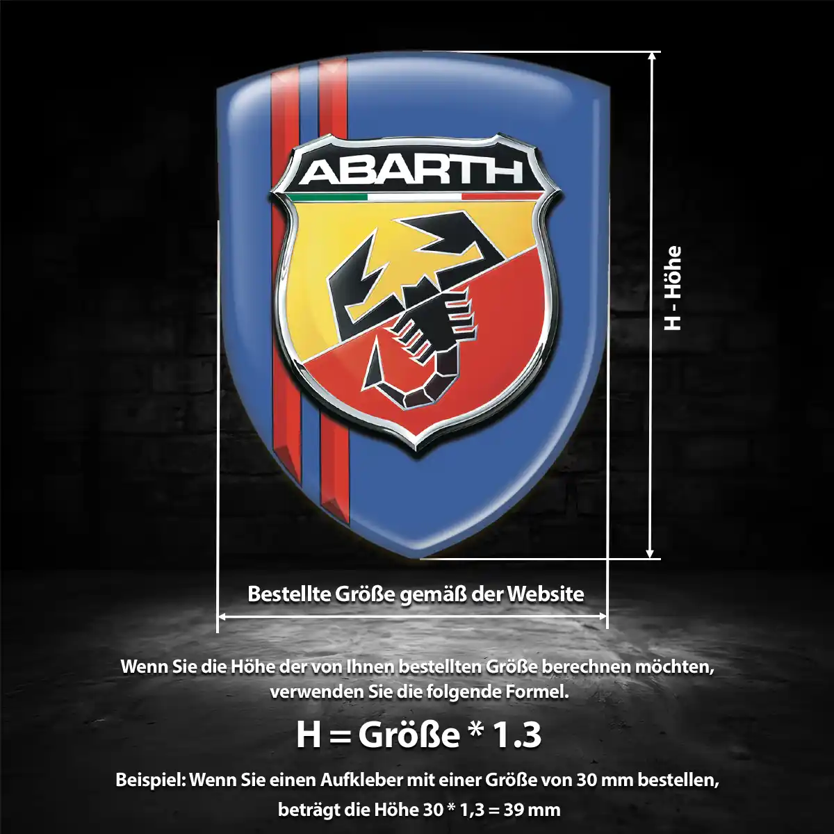 Abarth Emblem Anspruchsvolles Design
