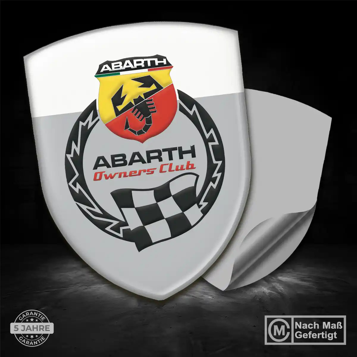 Abarth Emblem Aufkleber Ausdrucksstarkes Design