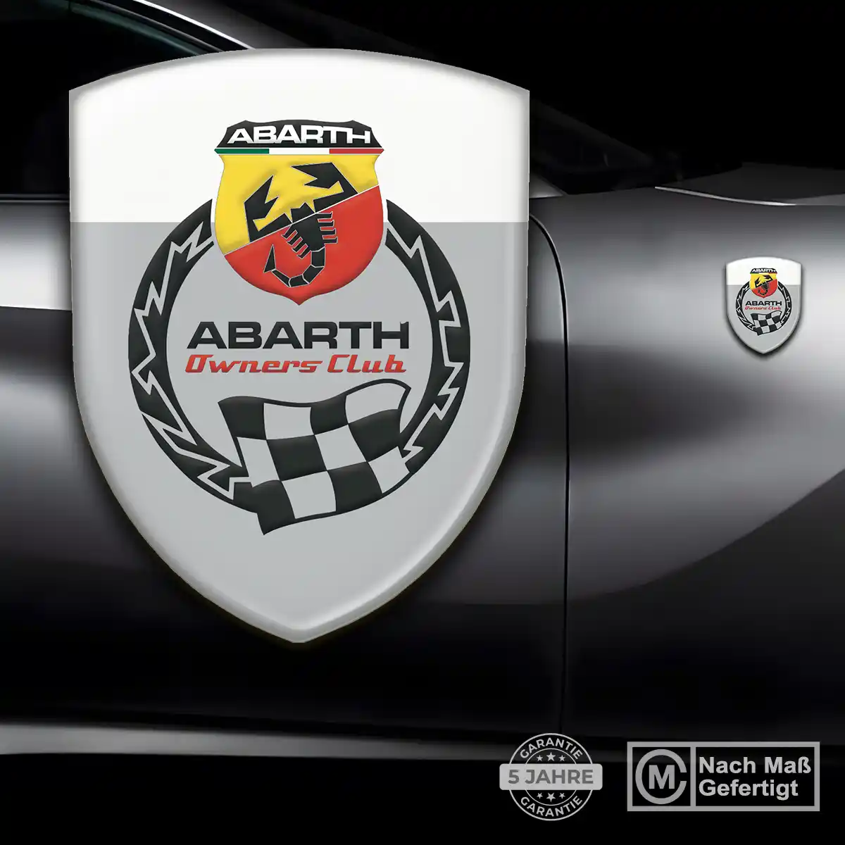Abarth Emblem Aufkleber Ausdrucksstarkes Design