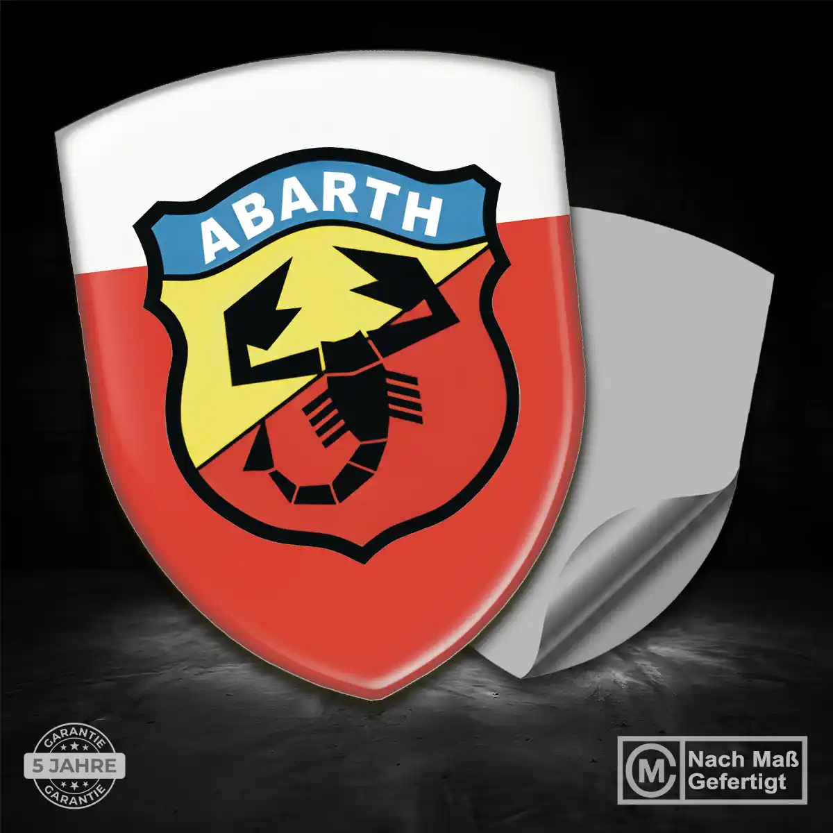 Abarth Emblem Aufkleber Auto Überzeugende Qualität