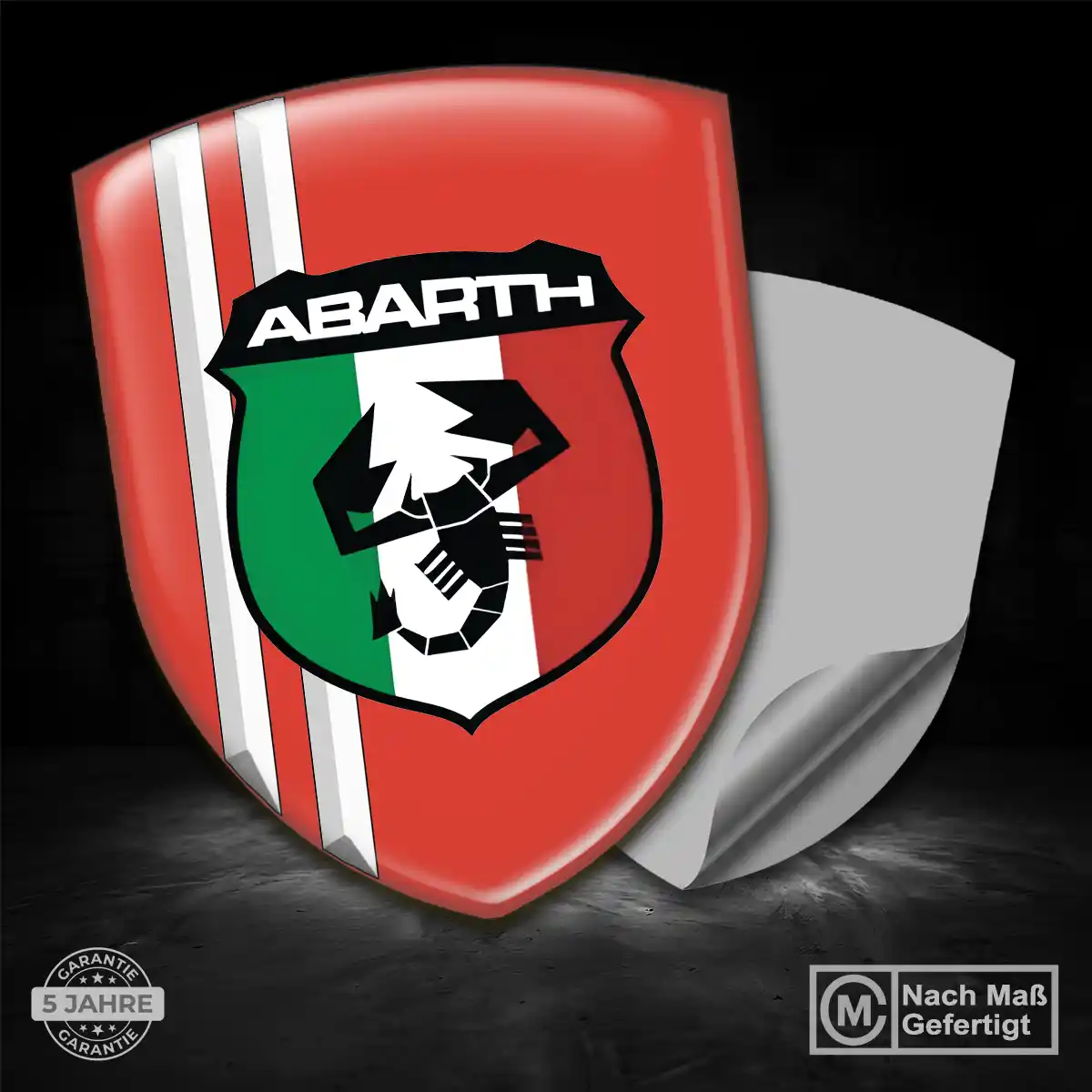 Abarth Emblem Aufkleber Auto Interieurdesign