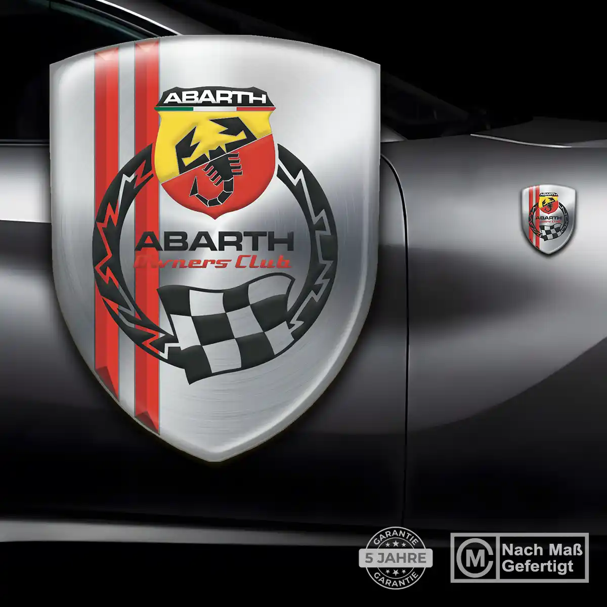 Abarth Emblem Aufkleber Überzeugende Qualität