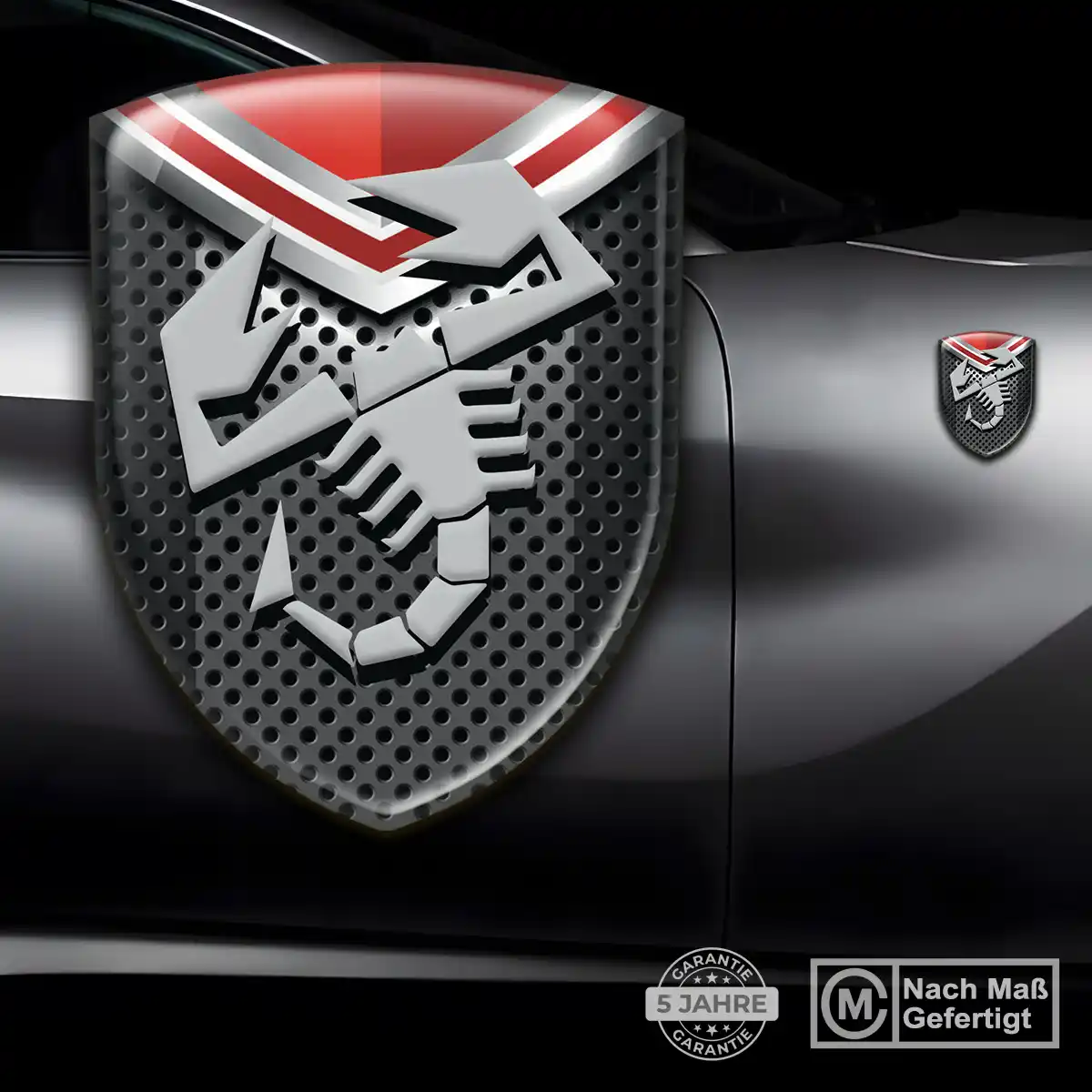 Abarth Emblem Aufkleber Höchste Qualität