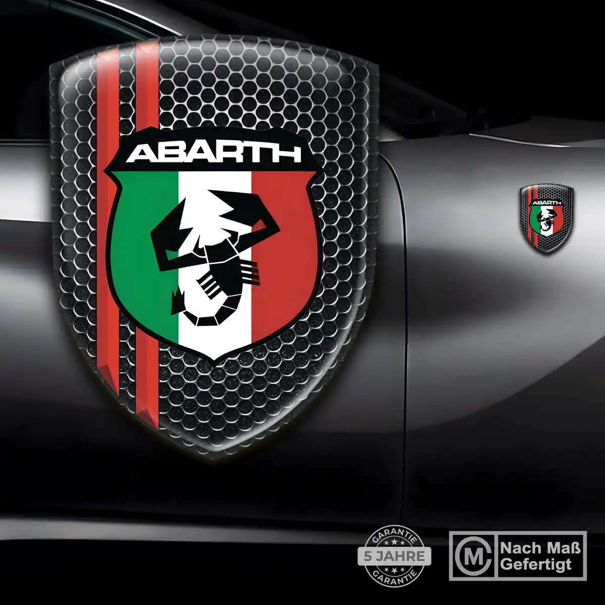 Abarth Emblem Aufkleber Interieurdesign
