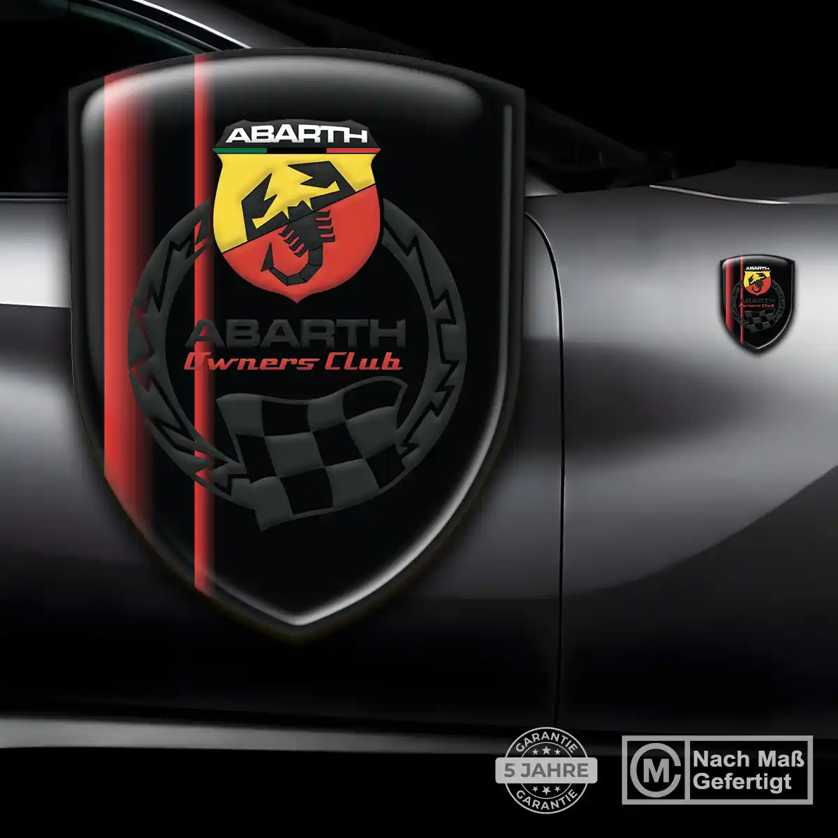 Abarth Emblem Aufkleber Luxus-Edition