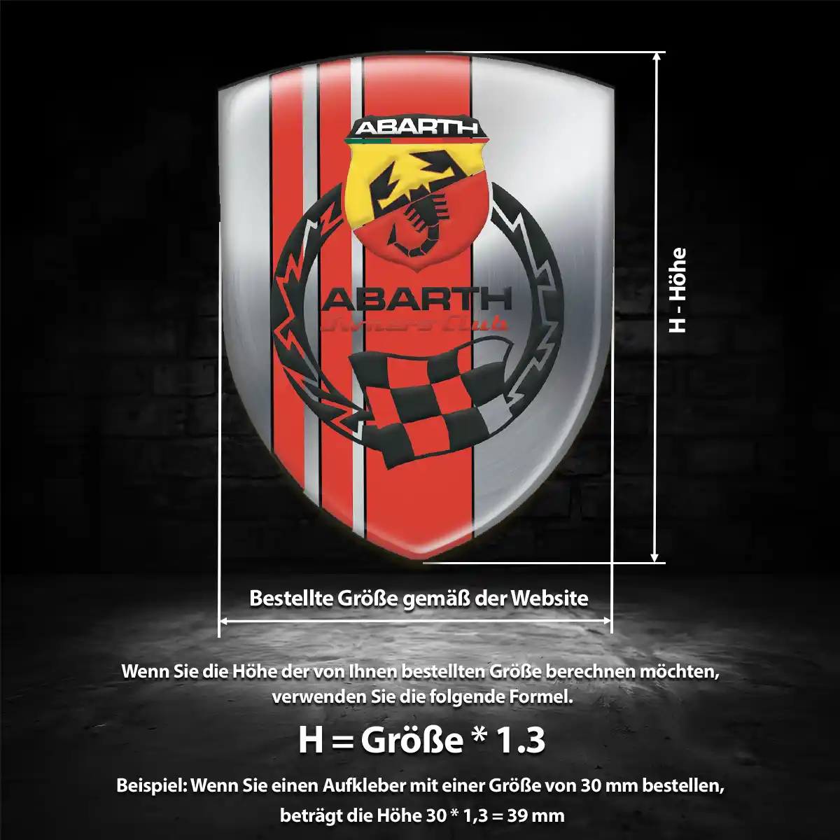 Abarth Emblem Aufkleber Premium-Edition