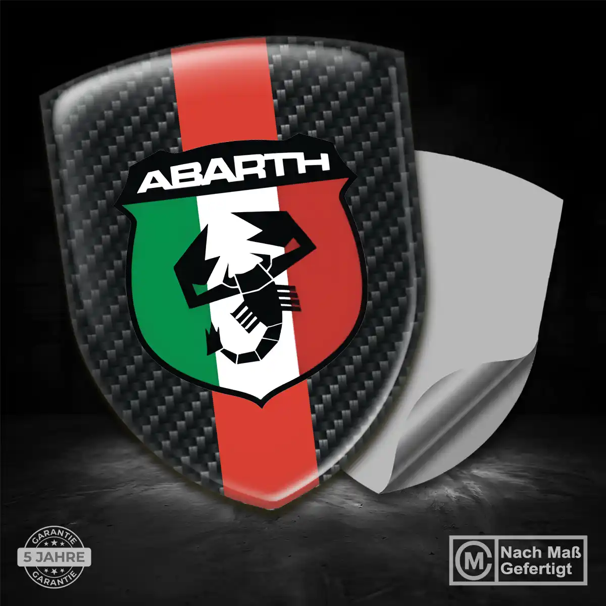Abarth Emblem Aufkleber Wappen Anspruchsvolles Design