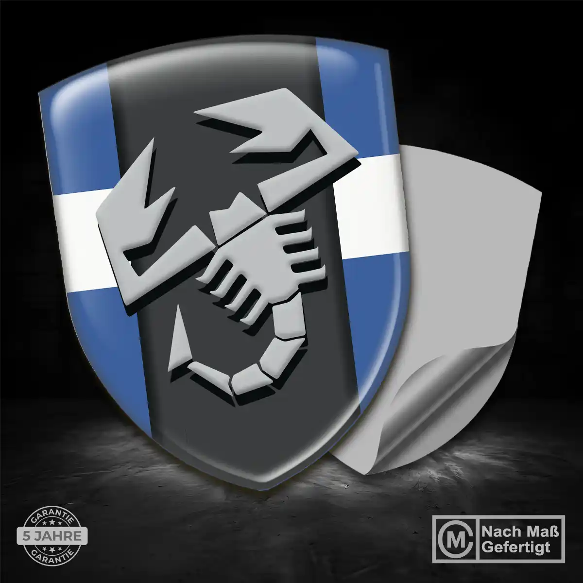 Abarth Emblem Aufkleber Wappen Auto Erstklassige Qualität
