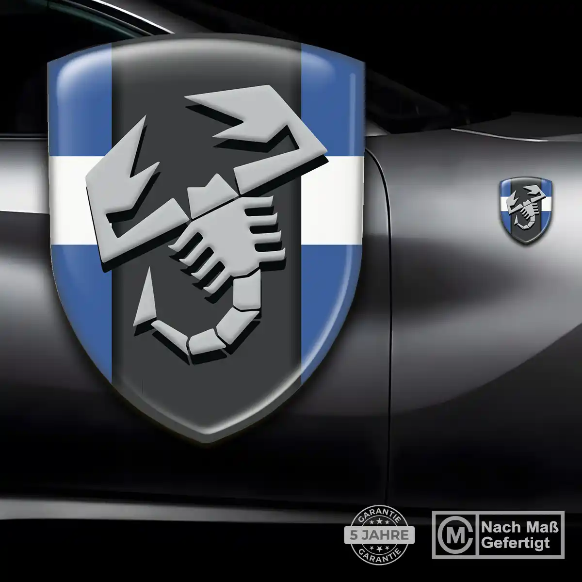 Abarth Emblem Aufkleber Wappen Auto Erstklassige Qualität