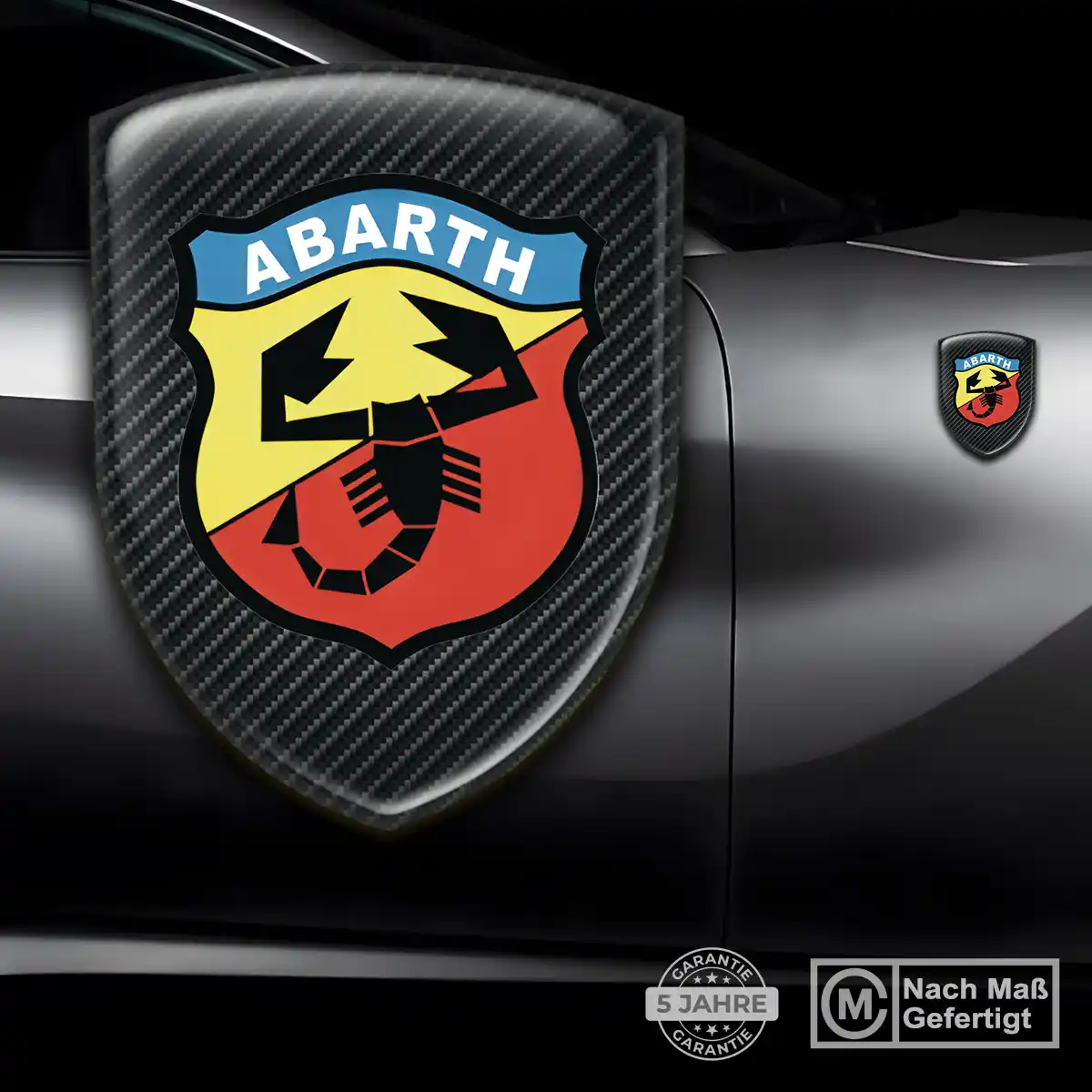 Abarth Emblem Aufkleber Wappen Auto Exterieurdesign