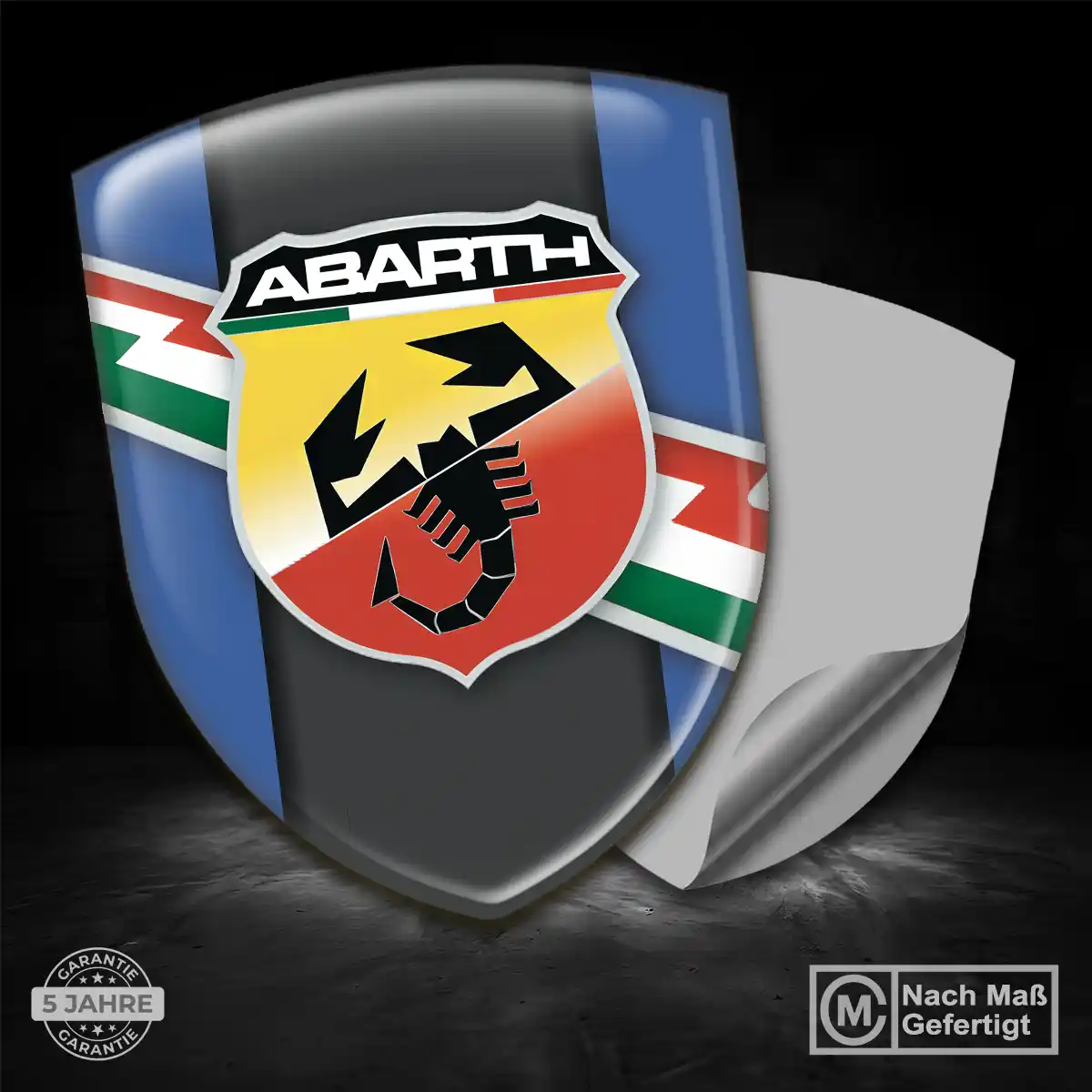 Abarth Emblem Aufkleber Wappen Auto Höchste Qualität