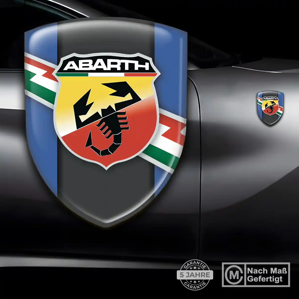 Abarth Emblem Aufkleber Wappen Auto Höchste Qualität