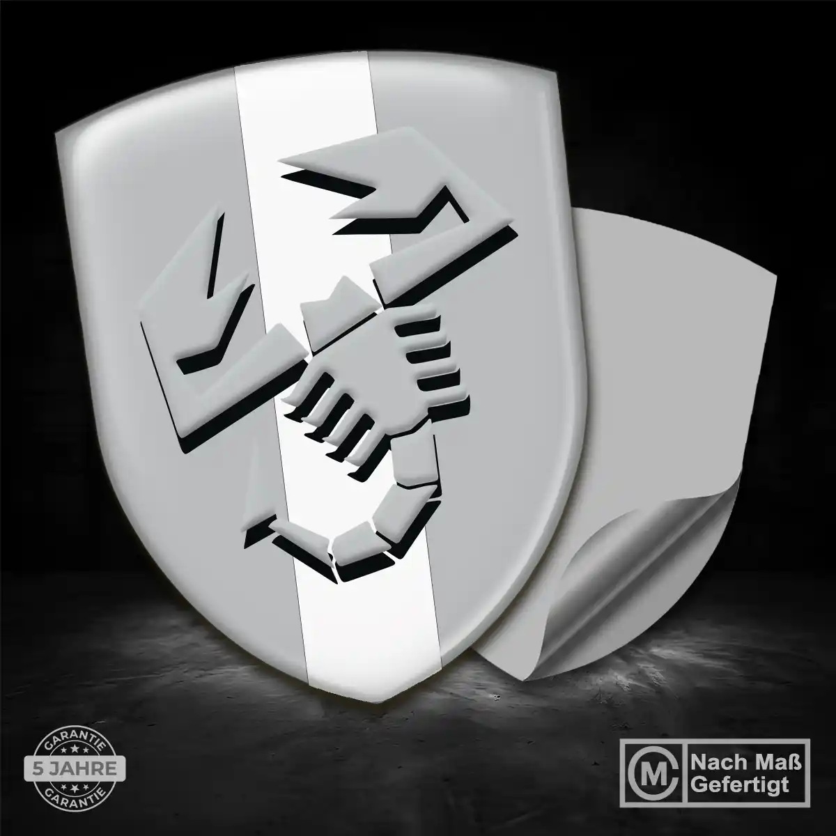 Abarth Emblem Aufkleber Wappen Auto Hochwertiges Harz