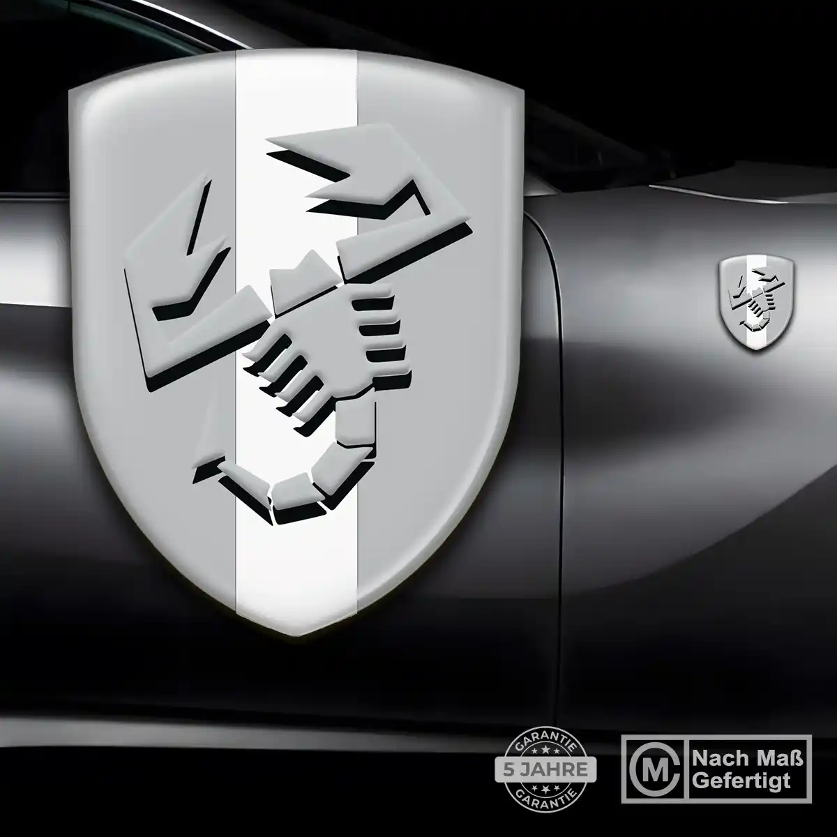 Abarth Emblem Aufkleber Wappen Auto Hochwertiges Harz