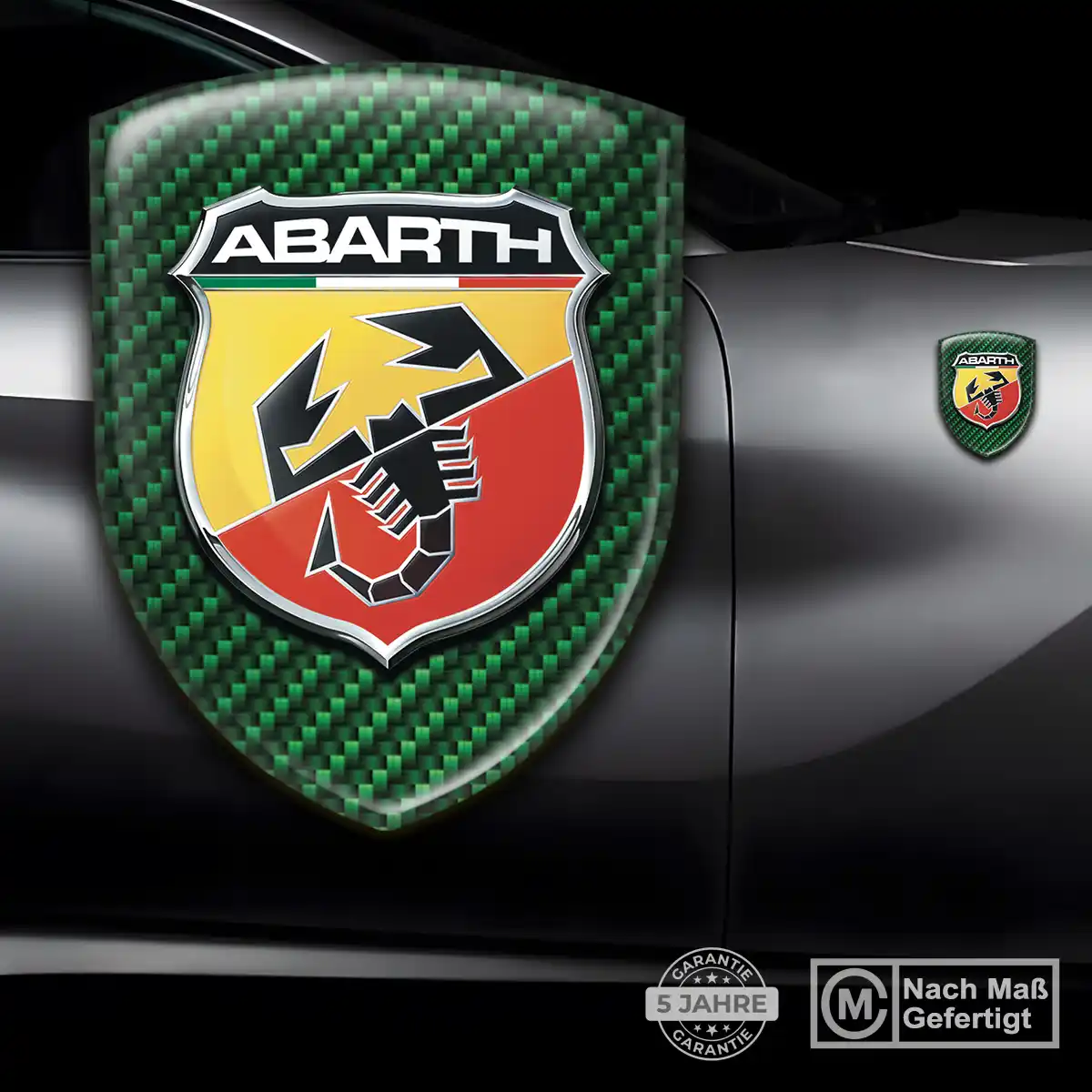 Abarth Emblem Aufkleber Wappen Auto Hohe Qualität