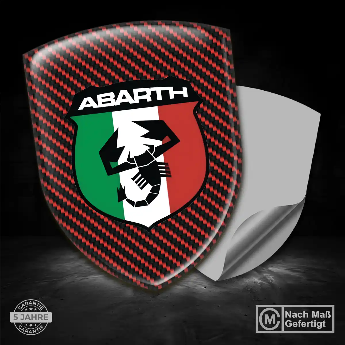 Abarth Emblem Aufkleber Wappen Auto Limitierte Auflage