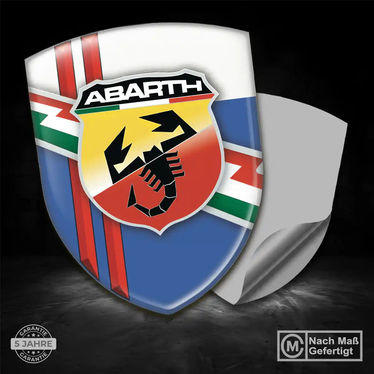 Abarth Emblem Aufkleber Wappen Auto Premium-Edition