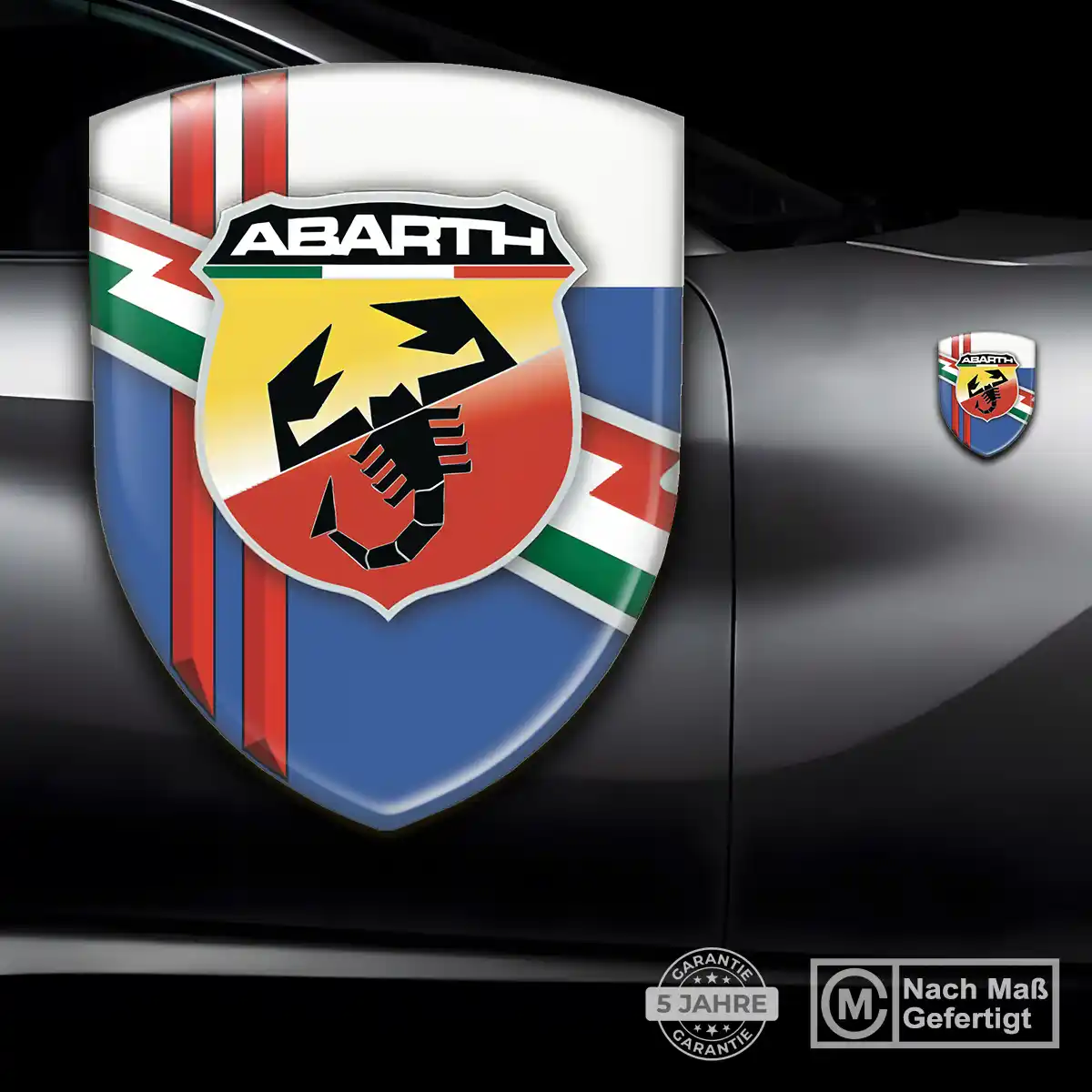 Abarth Emblem Aufkleber Wappen Auto Premium-Edition