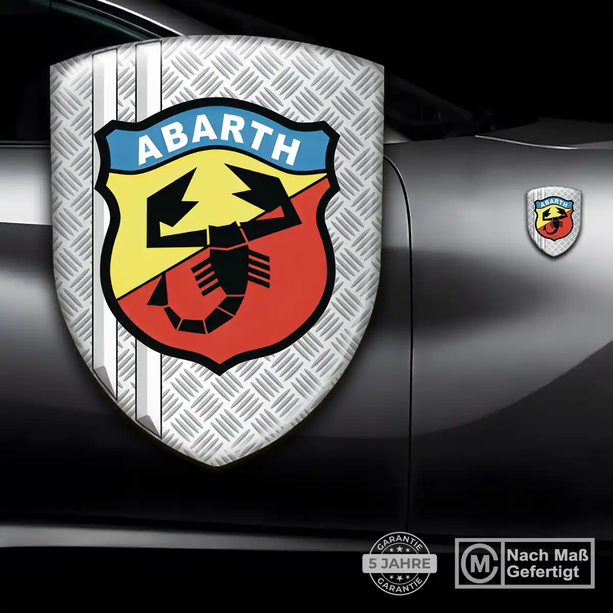 Abarth Emblem Aufkleber Wappen Auto Premiumqualität