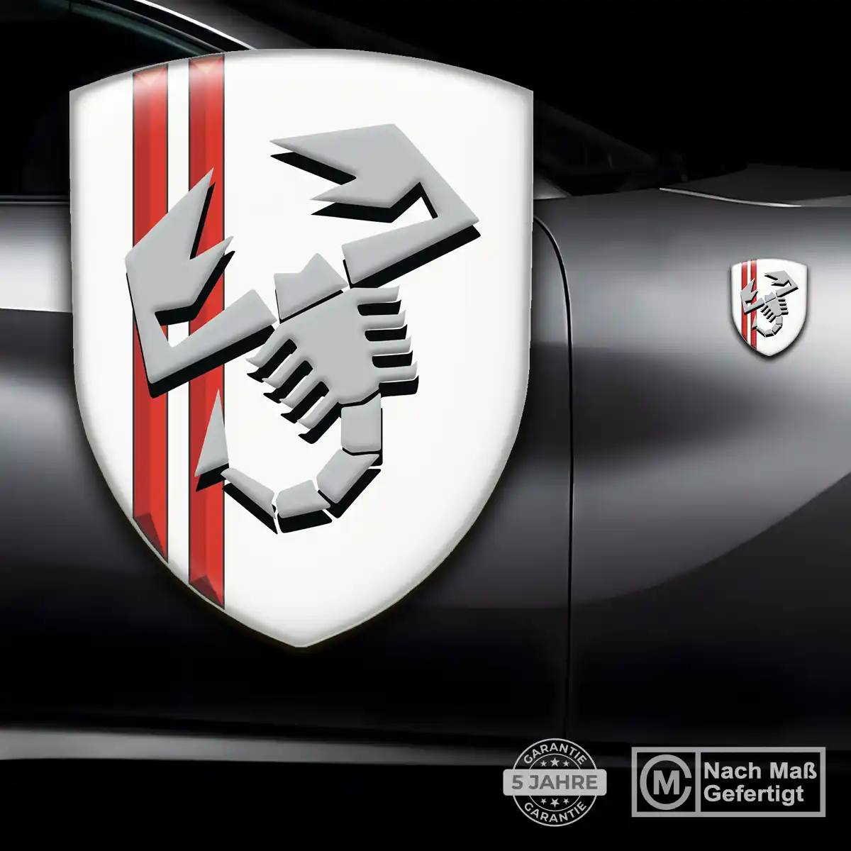 Abarth Emblem Aufkleber Wappen Auto Spitzenqualität
