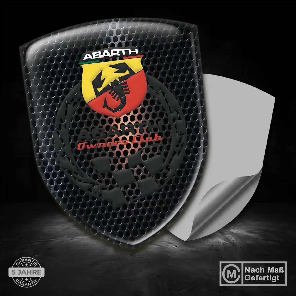 Abarth Emblem Aufkleber Wappen Auto Stilvolles Design