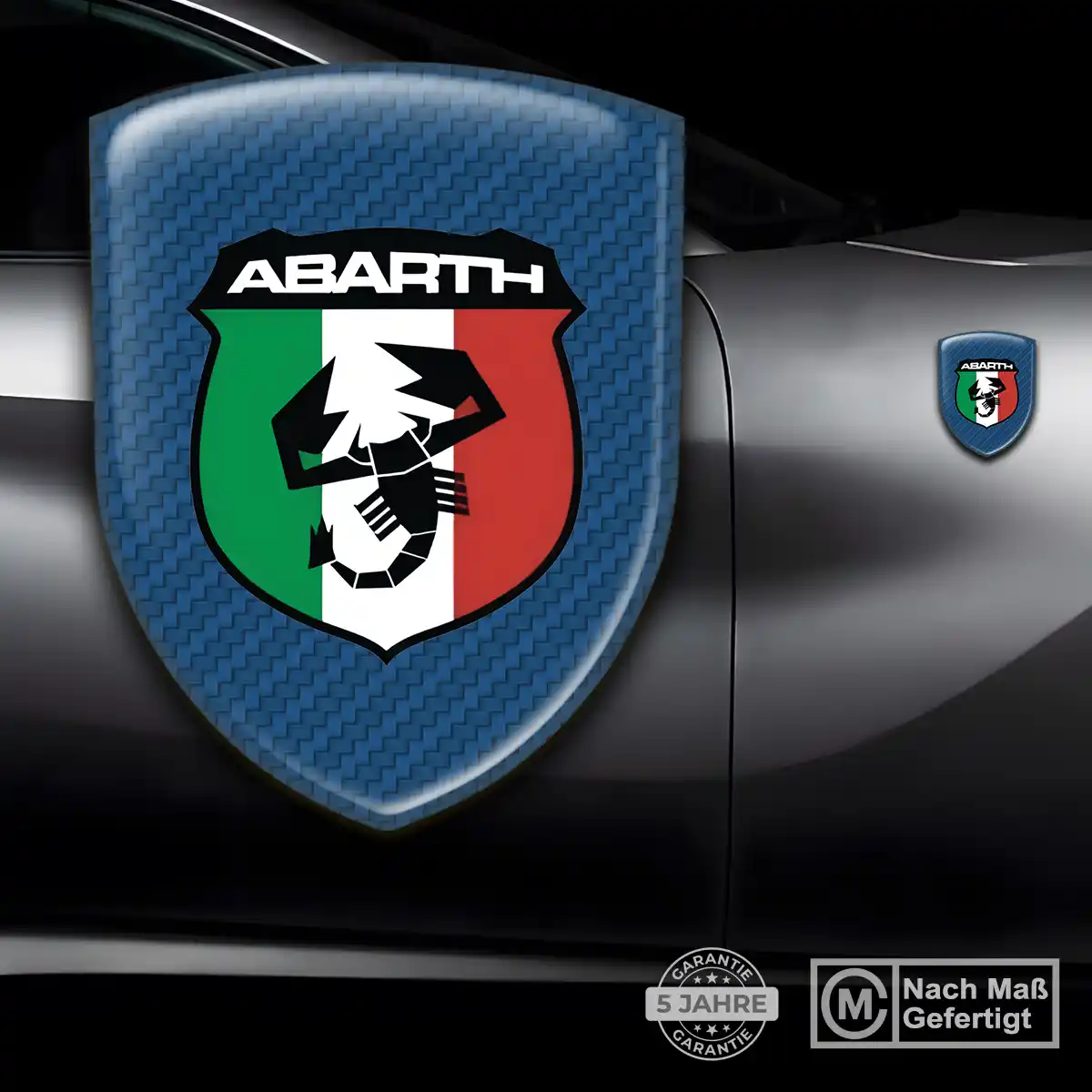 Abarth Emblem Aufkleber Wappen Elegantes Design