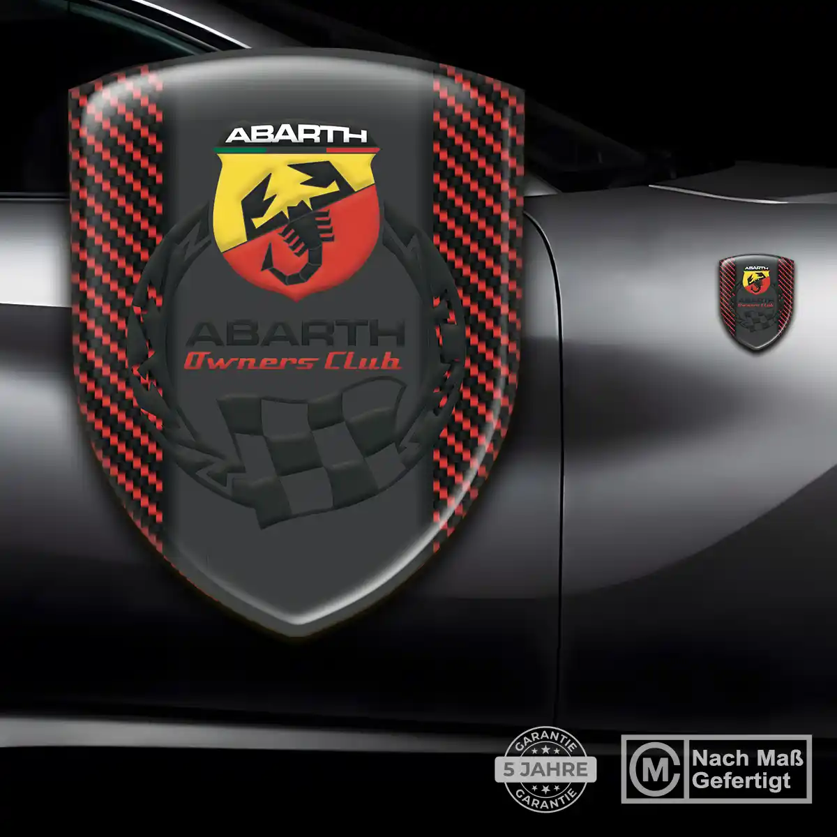 Abarth Emblem Aufkleber Wappen Hohe Qualität