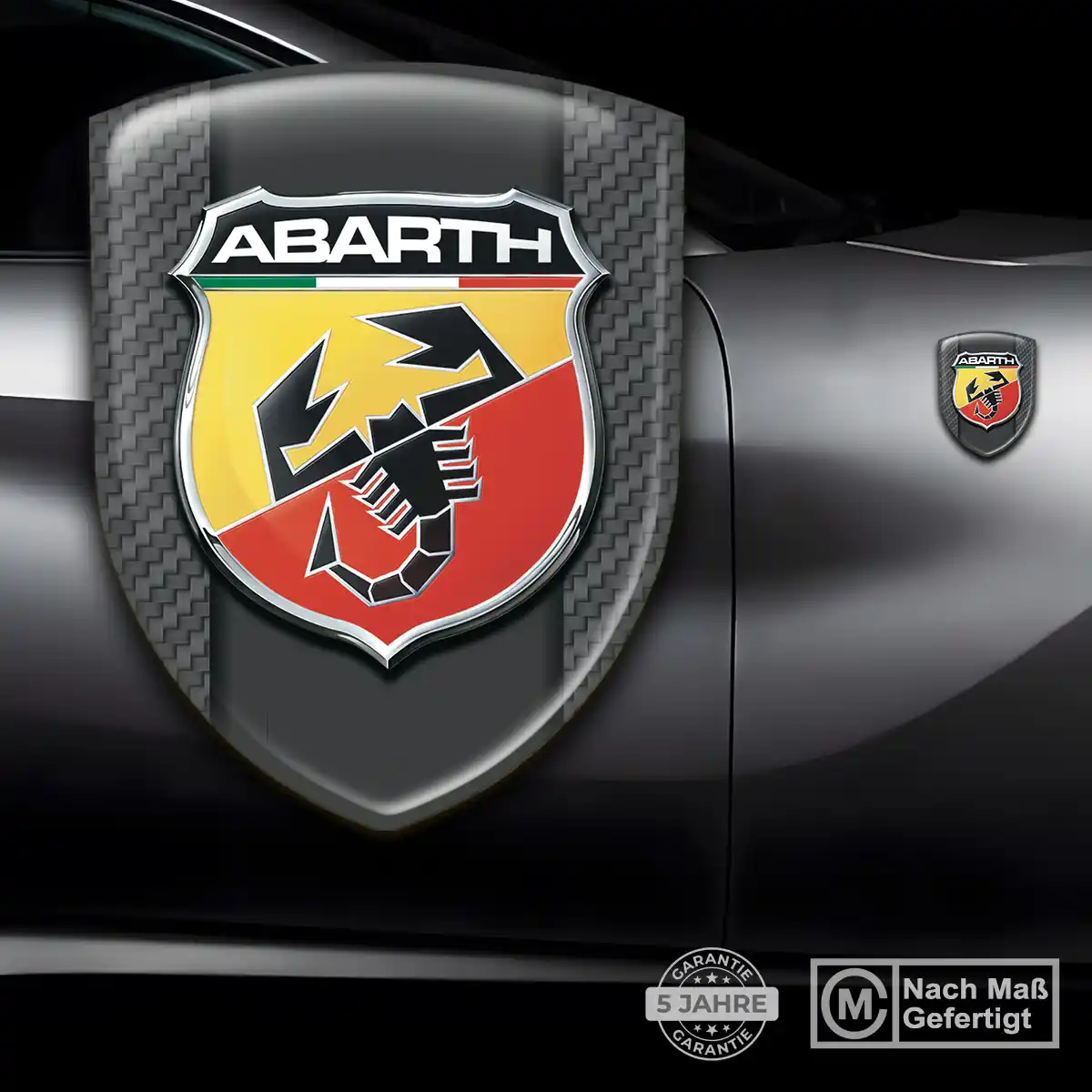 Abarth Emblem Aufkleber Wappen Luxus-Edition