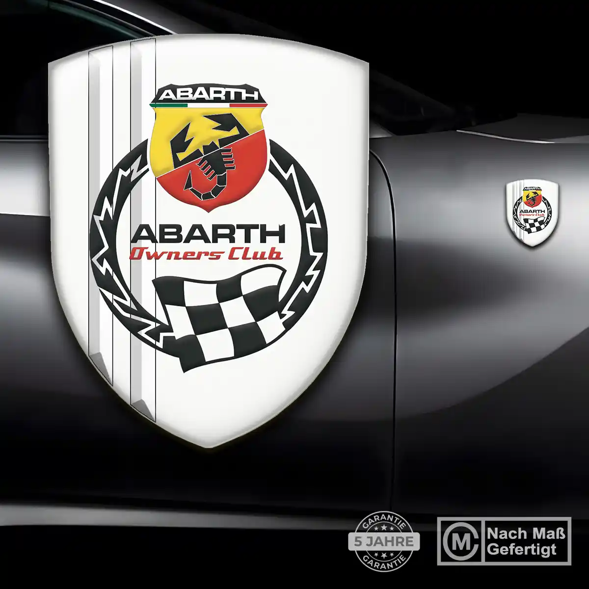 Abarth Emblem Aufkleber Wappen Markenedition