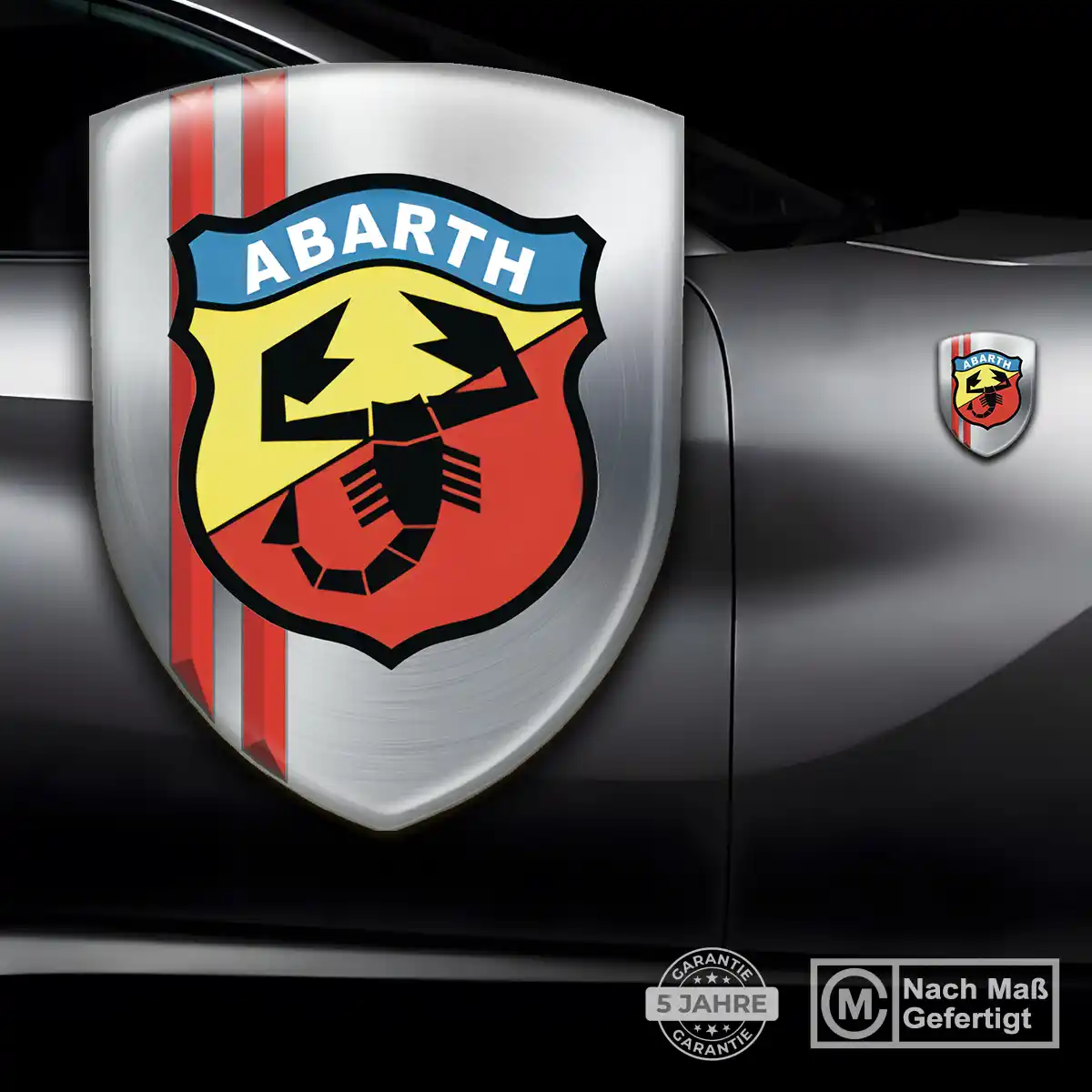 Abarth Emblem Aufkleber Wappen Modernes Design