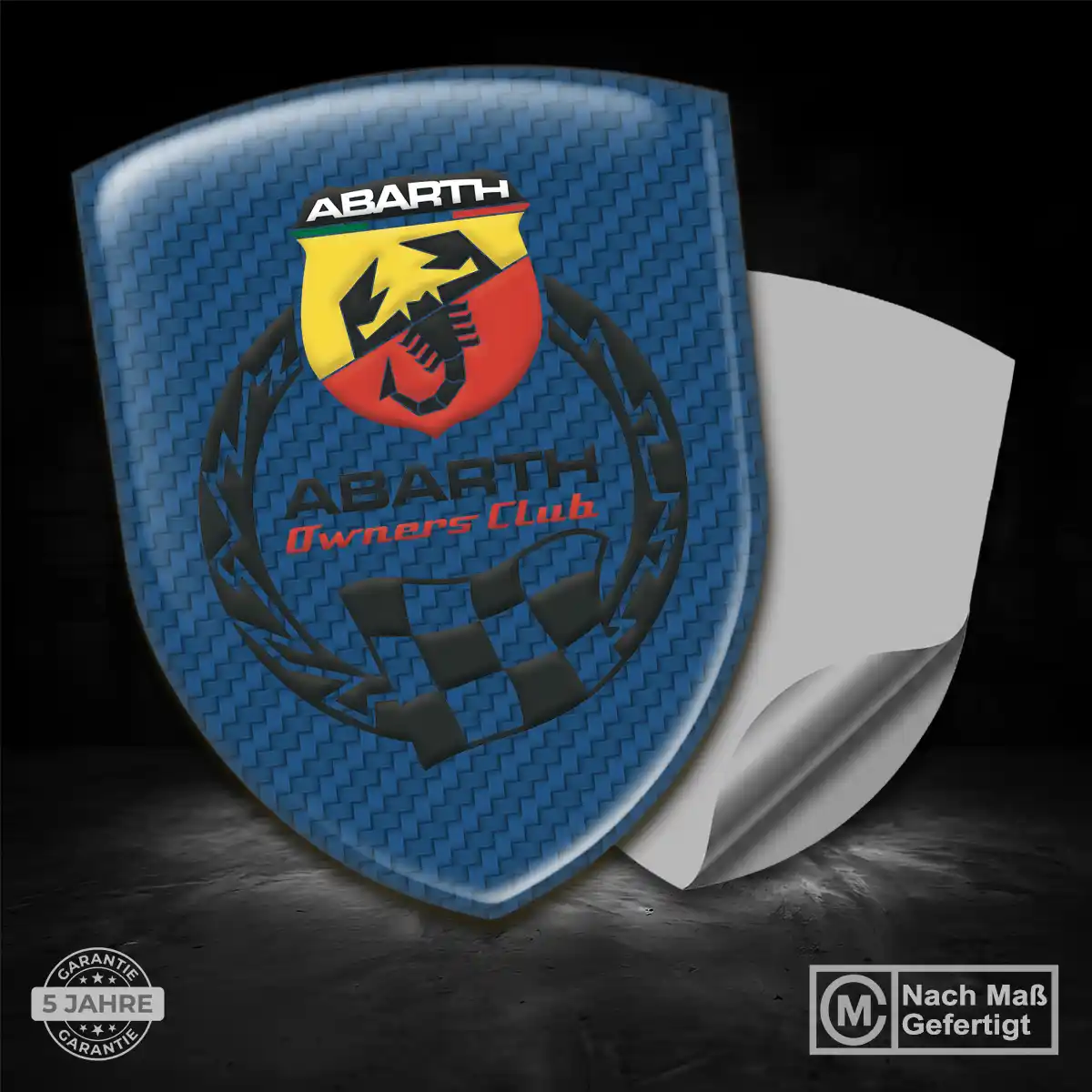 Abarth Emblem Aufkleber Wappen Premium-Edition