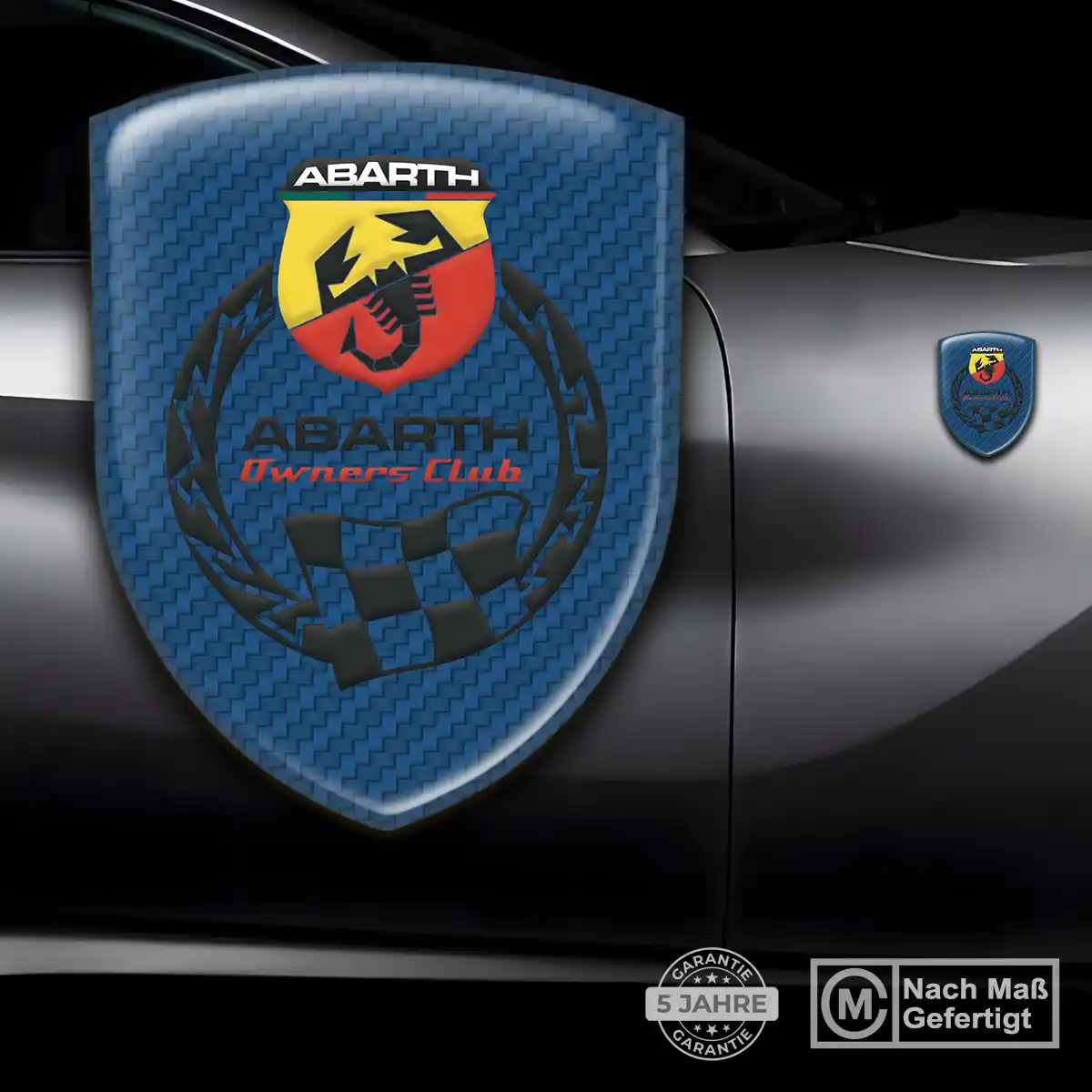 Abarth Emblem Aufkleber Wappen Premium-Edition