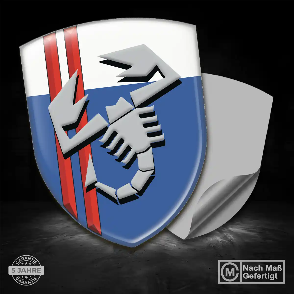 Abarth Emblem Aufkleber Wappen Premiumqualität