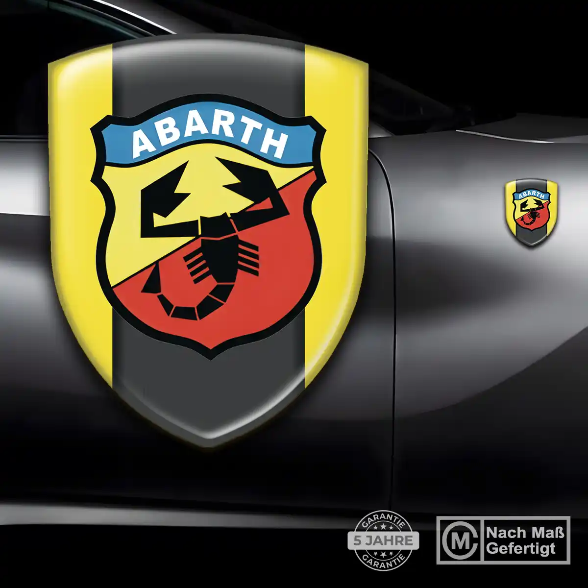 Abarth Emblem Aufkleber Wappen Stilvolles Design