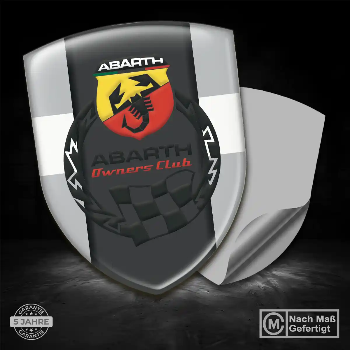 Abarth Emblem Aufkleber Wappen Tuningfahrzeug